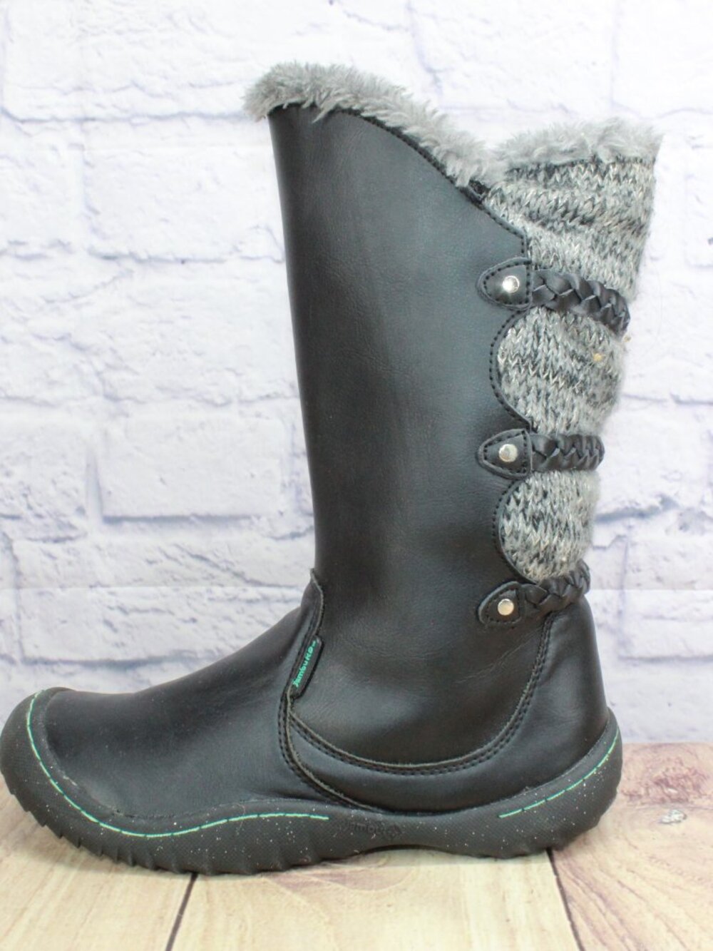 Jambu KD Azami Unisex Kids Black Leather Outdoor Fashion Snow Boot Size 5 M